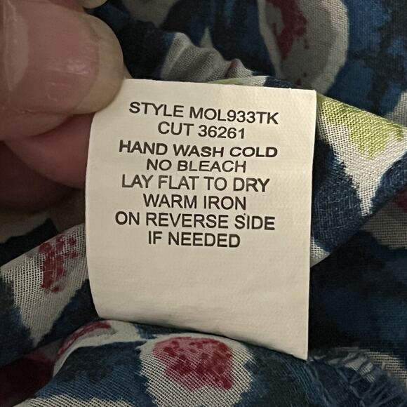 Anthropologie Figueroa Flower Top SZ Small Lace Front Inserts Boho Y2K Peasant - Picture 9 of 11